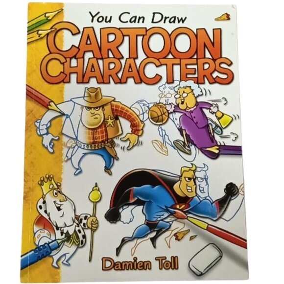 Two Children's Books 'You Can Draw' Cars & Cartoons Damion Toll Hinckler Books - Picture 3 of 10